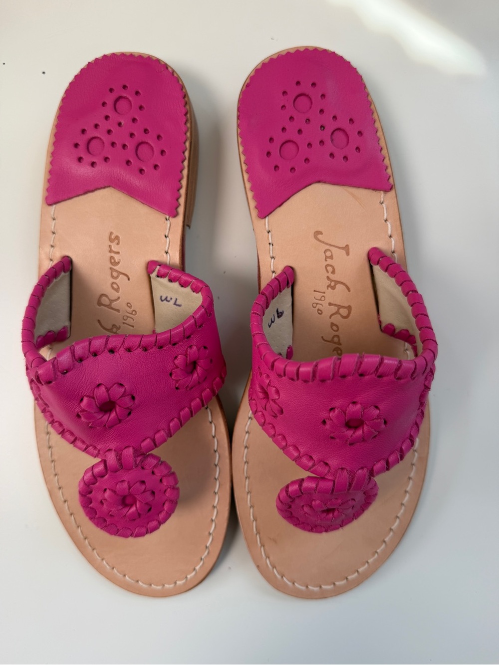 Jack Rogers Flat Sandal Magenta Pink Women’s Size 7M